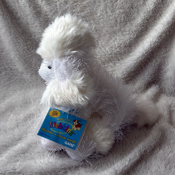 Webkinz White Poodle Plush ✨ NEW w/ Code | Retired Virtual Pet | Kawaii Dog - Picture 2 of 5